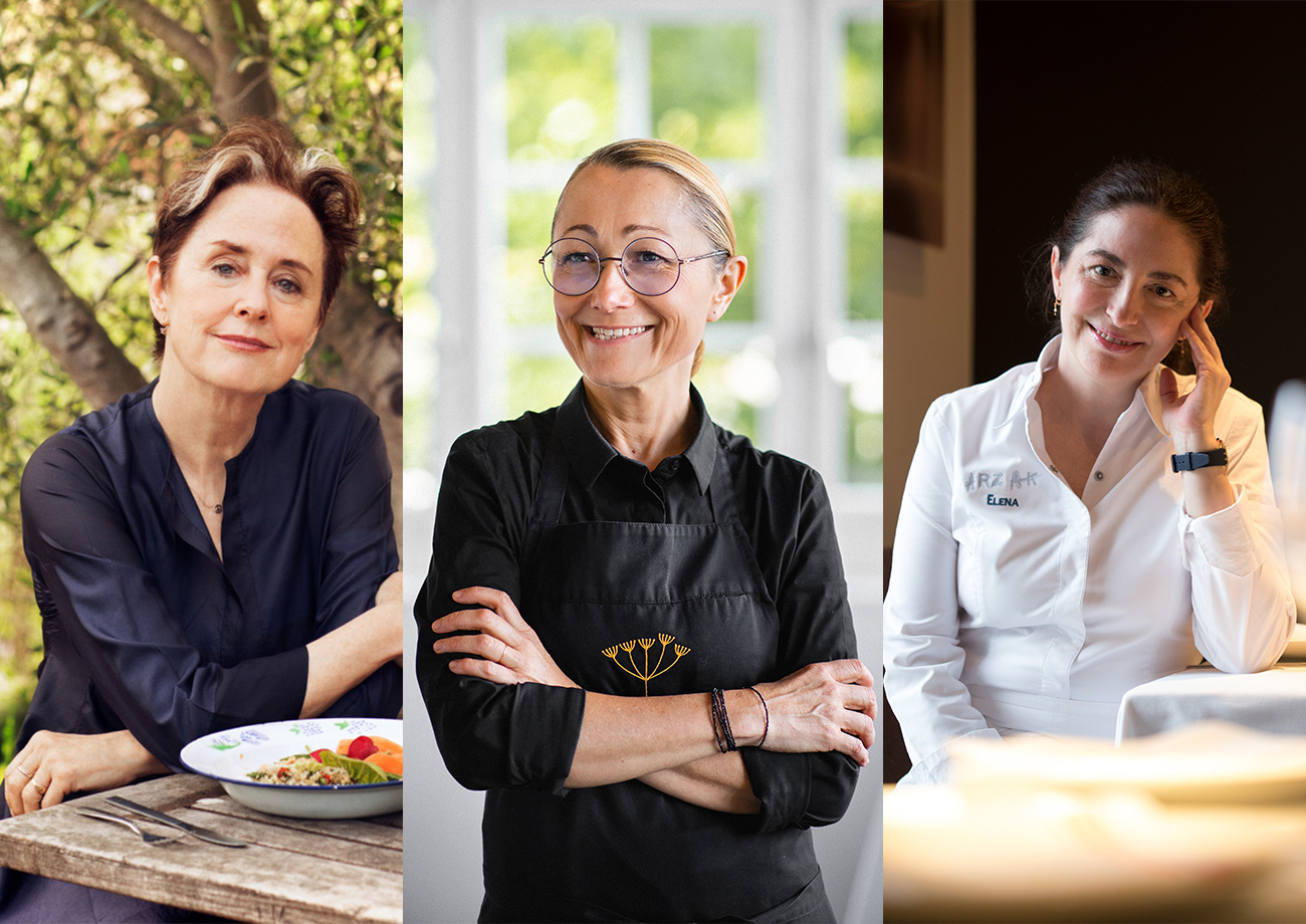 Spitzenköchinnen Alice Waters, Tanja Grandits, Elena Arzak